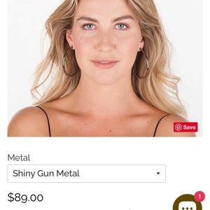 Sheila Fajl Gunmetal Hoops.